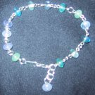Multi Blue Beaded