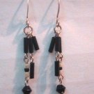 Black & White Clip-On Earrings