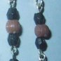 Black & Brown Plastic Beads Clip-On Earrings