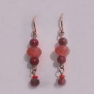 Dangling RED 2 Clip-On Earrings