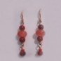 Dangling RED 2 Clip-On Earrings