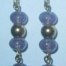 Purple/Gold Clip-On Earrings