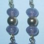 Purple/Gold Clip-On Earrings