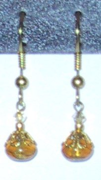 Amber Clip-On Earrings