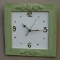 Light Green Shabby Chic Wall Clock