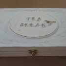 Tea box cream / shabby chic / Tea bag box / Tea cabinet