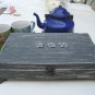 Tea box grey Shabby Chic Home Decor / Tea bag box