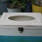 Cream Shabby Chic Wooden Tissue Box