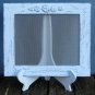 Earring Holder On A Stand / Light Blue Shabby Chic / 25 - 40 Earrings