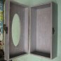 Silver Tissue box, Shabby Chic wooden tissue box cover, napkin storage box,