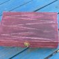 Tea box Bordeaux shabby chic home decor, tea bag storage, wooden tea box