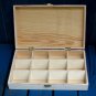 Tea box Bordeaux shabby chic home decor, tea bag storage, wooden tea box