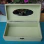 Green Tissue box, Shabby Chic wooden tissue box cover