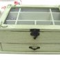 Light Green "Shabby Chic" Wooden Jewelry Box