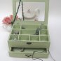 Light Green "Shabby Chic" Wooden Jewelry Box