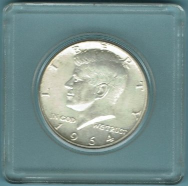 1964 Kennedy Half Dollar in Square Case
