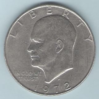 1972 D Eisenhower Dollar