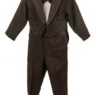 Silver Suit Newborn Infant Boy's Black Tuxedo