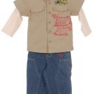 Radio Flyer Infant Boy's 2 piece Double Sleeve Shirt Pant Set