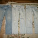 (3) PAIRS of used LEVIS, Size 32