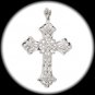Diamond Cut Cross Pendant