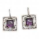 Amethyst and Cultured Freshwater Pearl Earrings