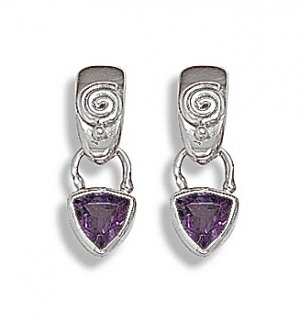 Amethyst Swirl Earrings