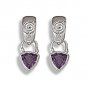 Amethyst Swirl Earrings