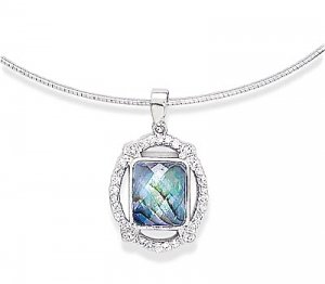 Faceted Paula Shell Pendant