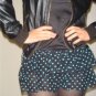 Black Green Ruffle tube strapless skirt top