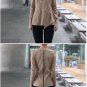 Beige formfitted unique zipper detail top