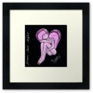 Peace Love Light -darkness falls’  Framed Print