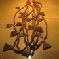 Wood and bone bead necklace