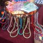 String of light blue faux pearls