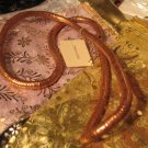 Twist metal necklace in copper