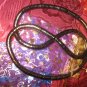 Twist metal necklace in pewter