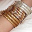 Set of 3 spiral coil bangles