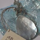 Seashell and clear bead necklace