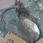 Seashell and clear bead necklace