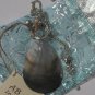 Seashell and clear bead necklace