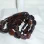 Set of wood bead bracelets