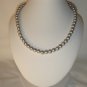 String of silver faux pearls
