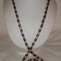 Thin Twist Necklace in Silver and Pewter