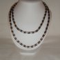 Thin Twist Necklace in Silver and Pewter