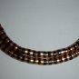 Thin Twist Necklace in Gold/Pewter