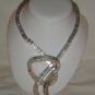 Square Twist Necklace in Silver