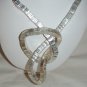 Square Twist Necklace in Silver