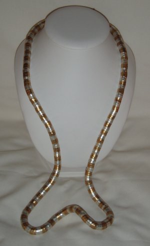Twist Necklace in Silver/Gold