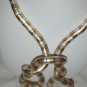 Twist Necklace in Silver/Gold