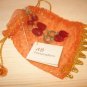 Red stone bead earrings